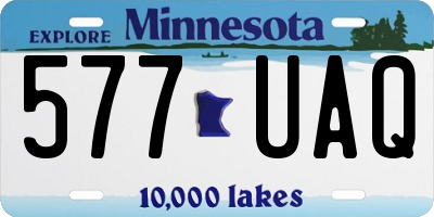 MN license plate 577UAQ