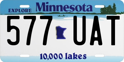 MN license plate 577UAT