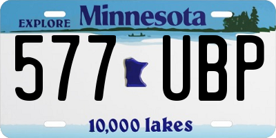 MN license plate 577UBP