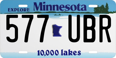 MN license plate 577UBR