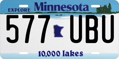MN license plate 577UBU