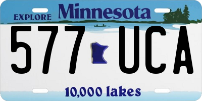 MN license plate 577UCA
