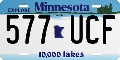 MN license plate 577UCF