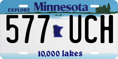 MN license plate 577UCH