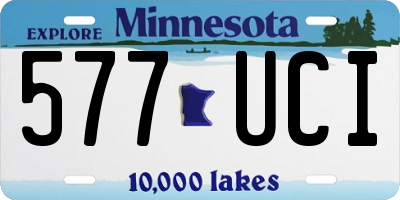 MN license plate 577UCI