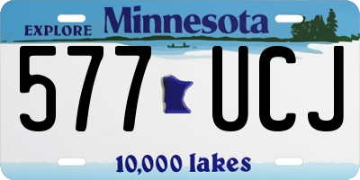 MN license plate 577UCJ