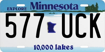 MN license plate 577UCK