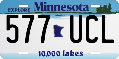 MN license plate 577UCL