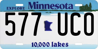 MN license plate 577UCO