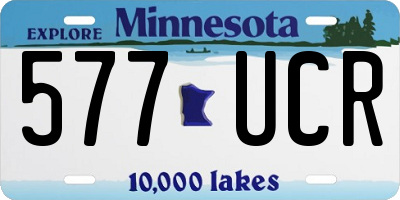 MN license plate 577UCR
