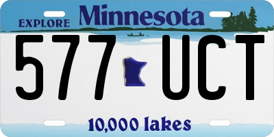 MN license plate 577UCT