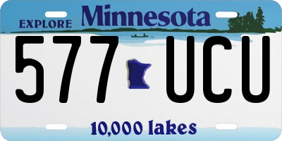 MN license plate 577UCU