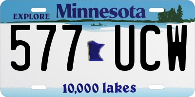 MN license plate 577UCW