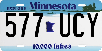 MN license plate 577UCY