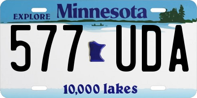 MN license plate 577UDA