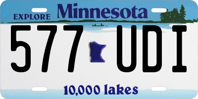 MN license plate 577UDI