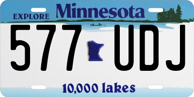 MN license plate 577UDJ
