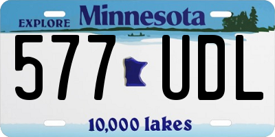 MN license plate 577UDL