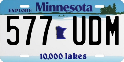 MN license plate 577UDM