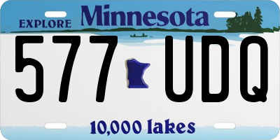 MN license plate 577UDQ