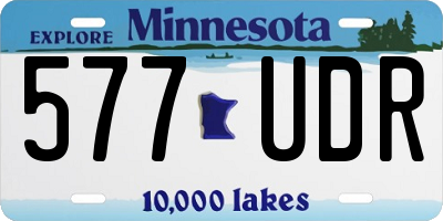 MN license plate 577UDR