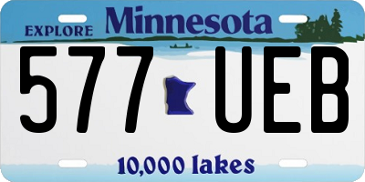 MN license plate 577UEB