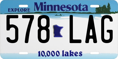 MN license plate 578LAG