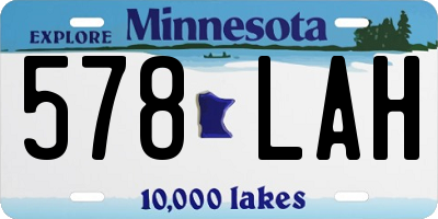 MN license plate 578LAH