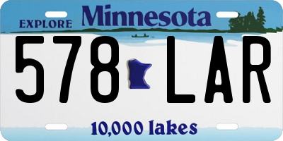 MN license plate 578LAR