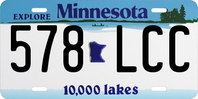 MN license plate 578LCC