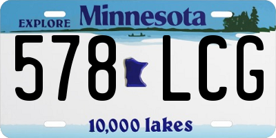 MN license plate 578LCG