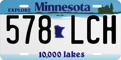 MN license plate 578LCH