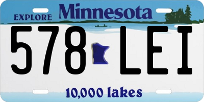 MN license plate 578LEI