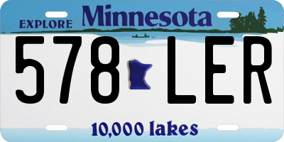 MN license plate 578LER