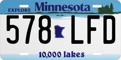 MN license plate 578LFD