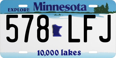 MN license plate 578LFJ