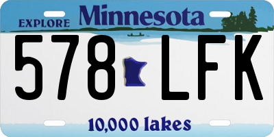 MN license plate 578LFK