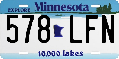 MN license plate 578LFN