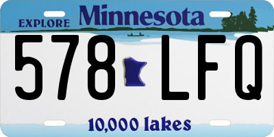 MN license plate 578LFQ