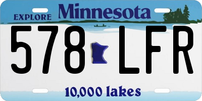 MN license plate 578LFR