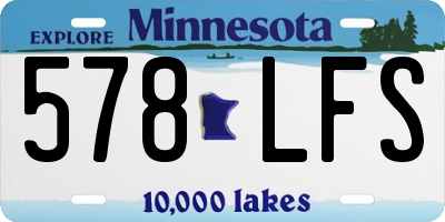 MN license plate 578LFS
