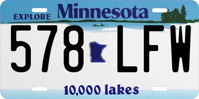 MN license plate 578LFW