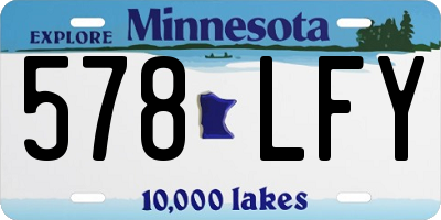 MN license plate 578LFY