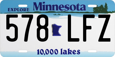 MN license plate 578LFZ