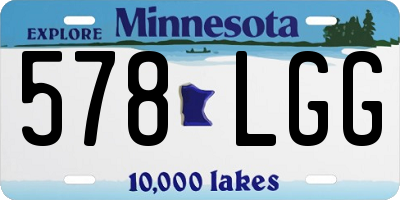 MN license plate 578LGG