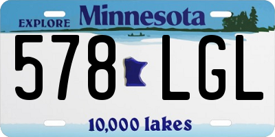 MN license plate 578LGL