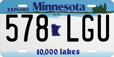 MN license plate 578LGU