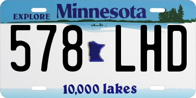 MN license plate 578LHD