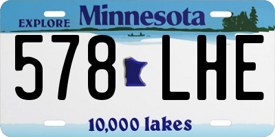 MN license plate 578LHE