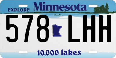 MN license plate 578LHH